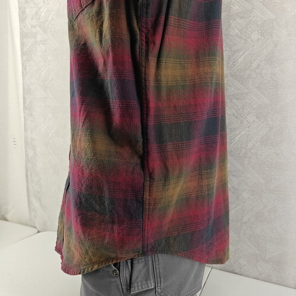 Pendleton Mason Shirt Men Medium Flannel Shadow Plaid Button Long Sleeve Western - Picture 5 of 12